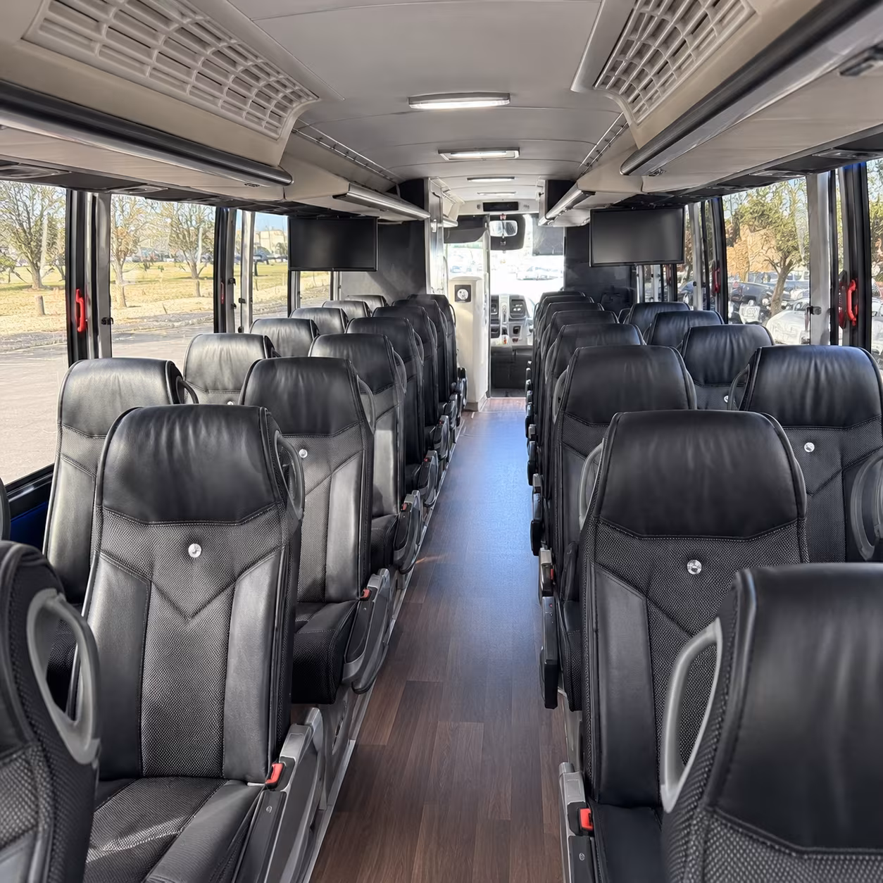 mckinney charter bus rental interior